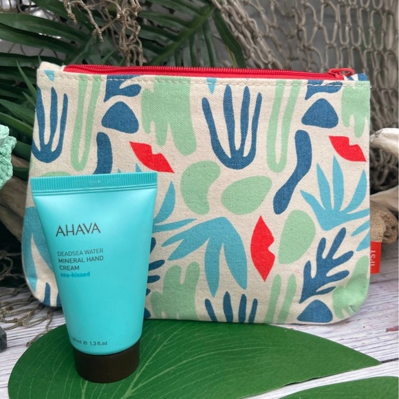 NEW COSMETICS MAKEUP BAG & AHAVA Mineral Hand Cream BUNDLE SET LOT - Picture 5 of 7